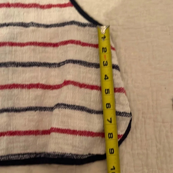 Free people striped white tank top open back small - Picture 5 of 5